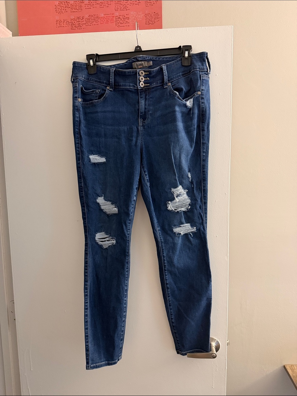 torrid Indigo Ripped High-Rise Skinny Jeans